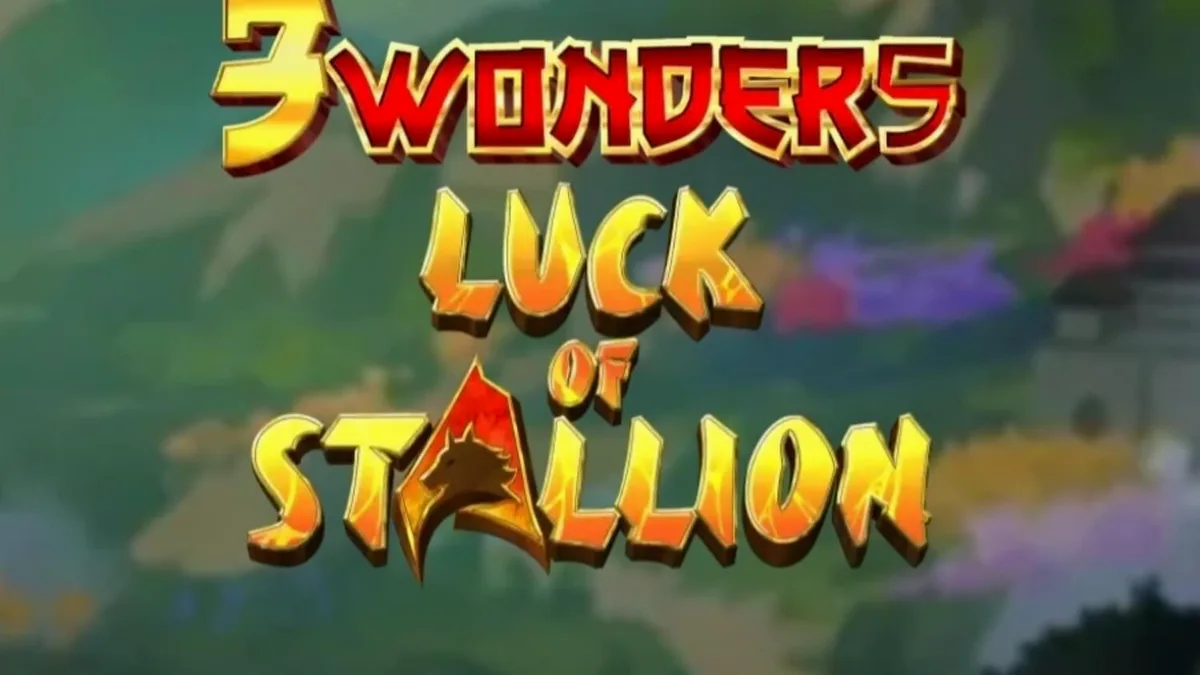 3 Wonders Luck of Stallion slot machine interface showing Chinese zodiac theme
